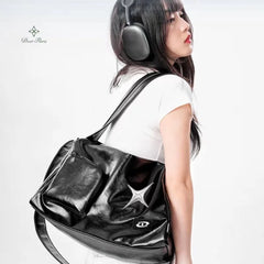 Y2k Girl Tote Bag Korean Vintage Shoulder Bag Aesthetic Women Crossbody Travel