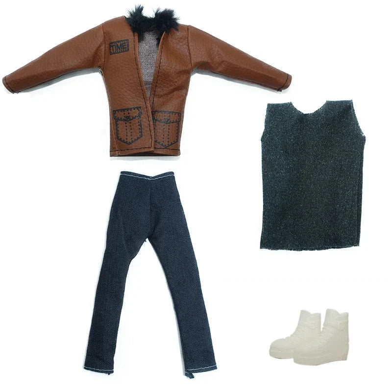 Quality 1/6 Doll Clothing Casual Wear Handmade Clothes Outfit For 29CM Ken Prince Doll Accessories DIY Doll Suits Coat Decors