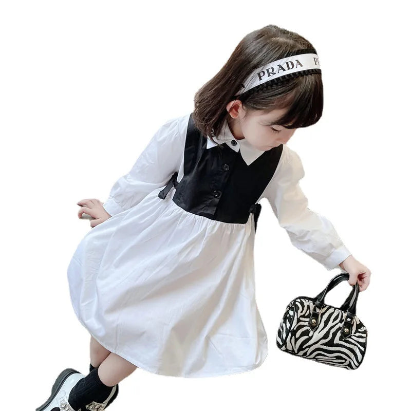Spring Autumn Girls Dress Korean Fashion Dress for Girls Long Sleeve Casual Princess