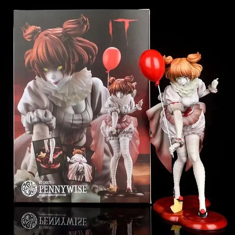NECA Pennywise Joker Action Figure Toy Doll Horror Halloween Christmas Gift 18cm Bookshelf Ornament