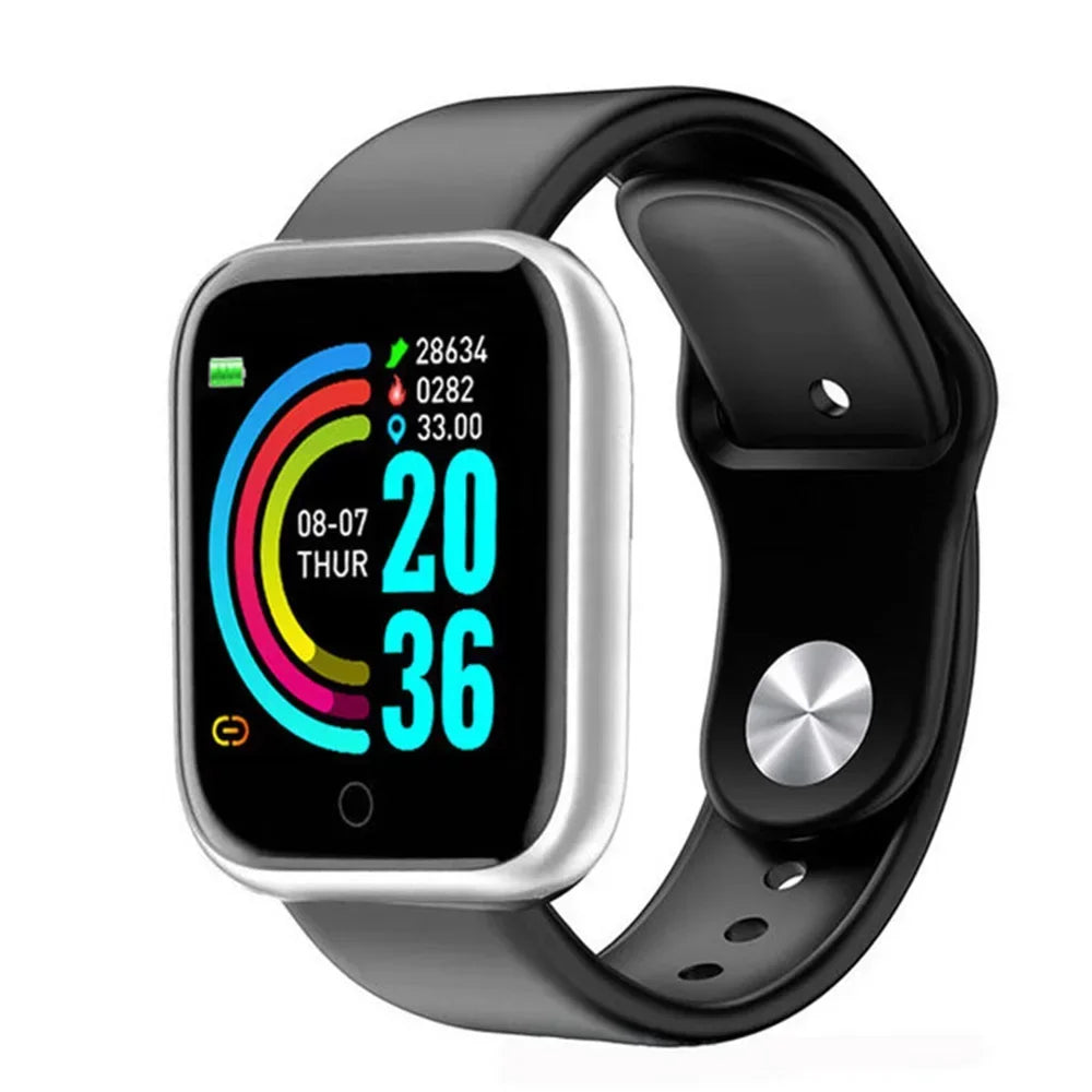 Y68 Smart Watch Color Screen Step Counting Multi Sports Mode Message Reminder Photography Music Remote Control Smart Band