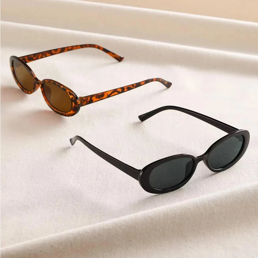 Sunglasses Women Luxury Brand Designer Small Oval Sun Sunglasses Retro