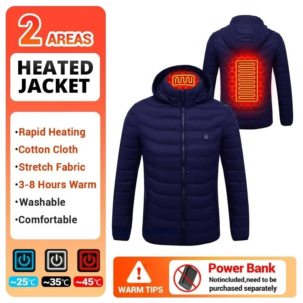 Heating Jacket Men's Winter Usb Electric Heating Coat Functional Self-Heating