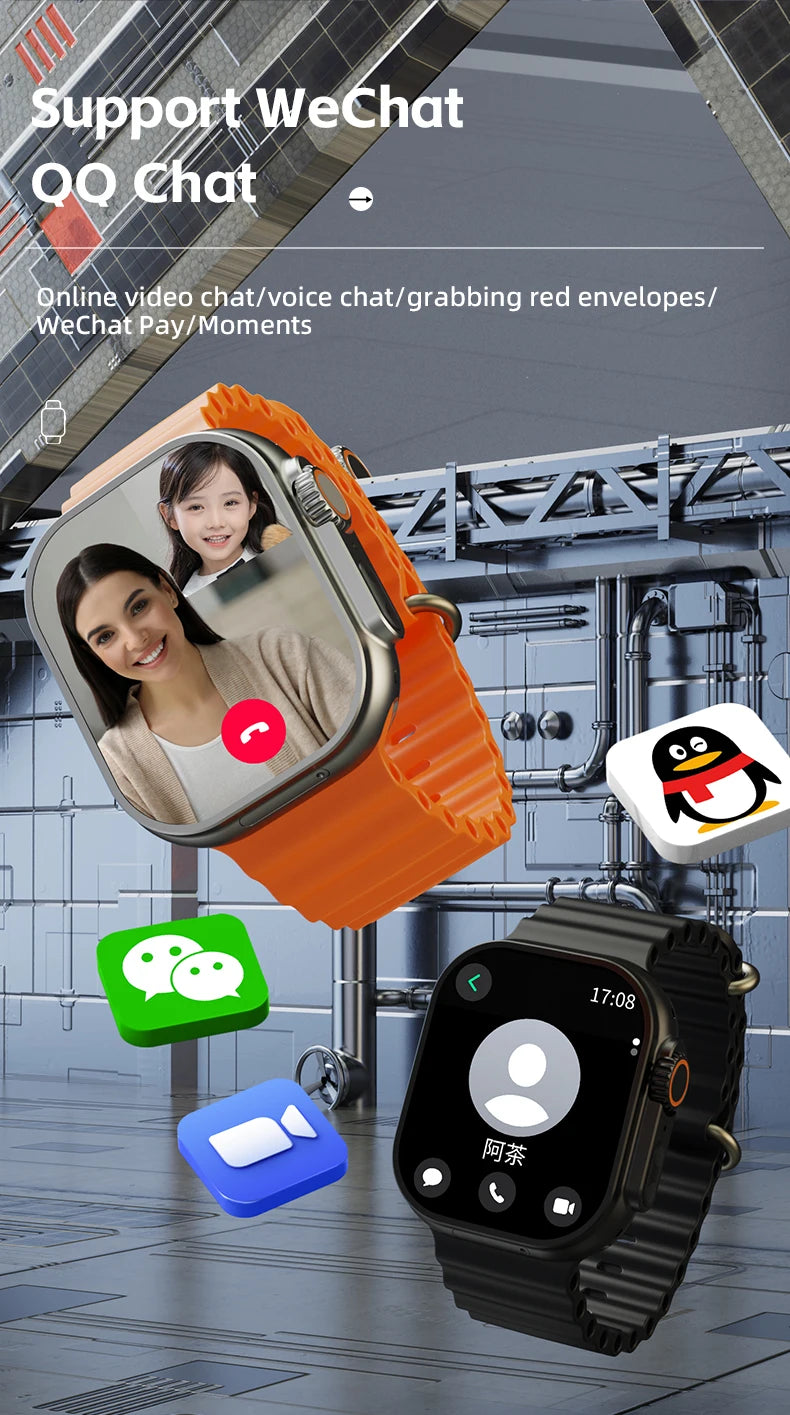 CD12 S11 Ultra 3 Smartwatch 4G 5G 2.26inch Amoled Android 12.0 Smart Watch With Rotary Camera Compass GPS WIFI 2080mAH Battery