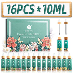 16 Set Pure Essential oils ,100% Nature Undiluted For Home Hotel Diffuser Humidifier, DIY Candle Soap Bath Salts Strong Smell