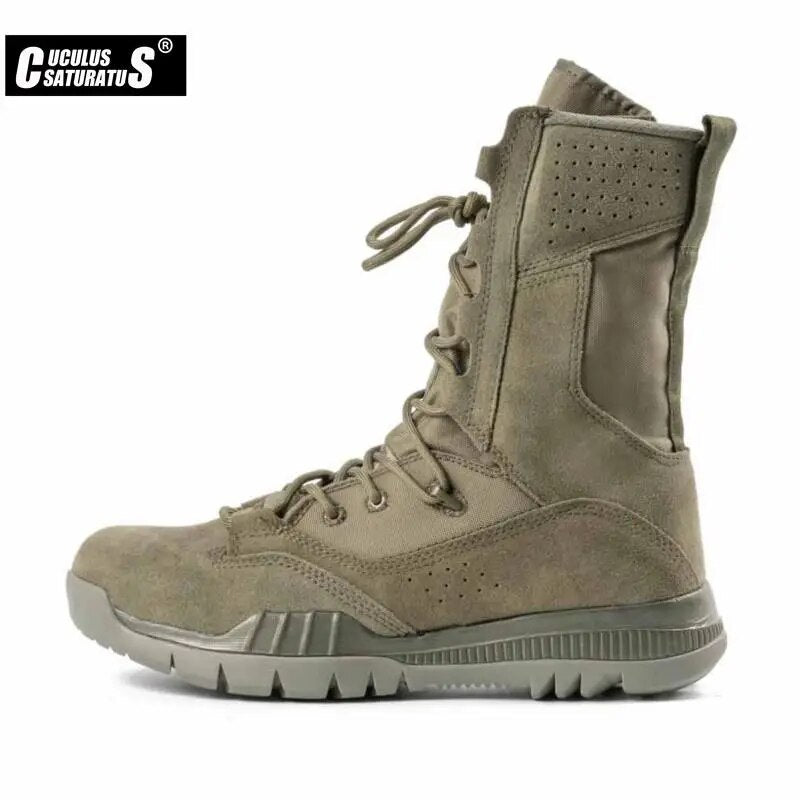 Military Ankle Boots Men Outdoor Tactical Combat Man Boots Army Hunting Work Boots