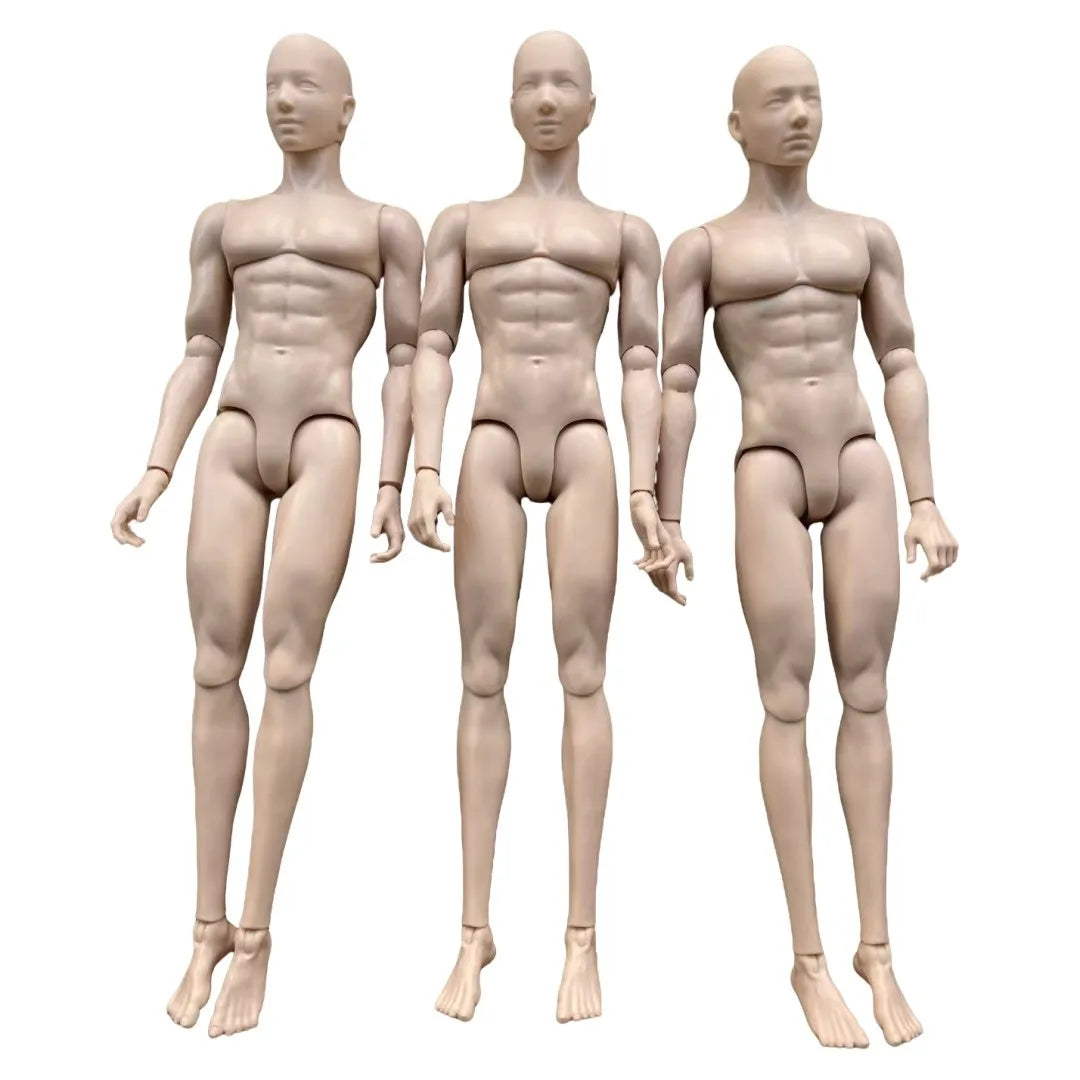 YUNYI Male Doll Body 1/6 Strong Muscle Solider Men Body Figures 14 Joints Movable Doll Figure Toys Christmas Gifts