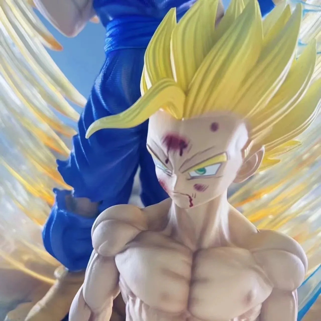 Dragon Ball Son Gohan Anime Figures Super Saiyan 2 Figurine Luminous Statue Replaceable Head Hand Model Fans Birthday Gifts Toys