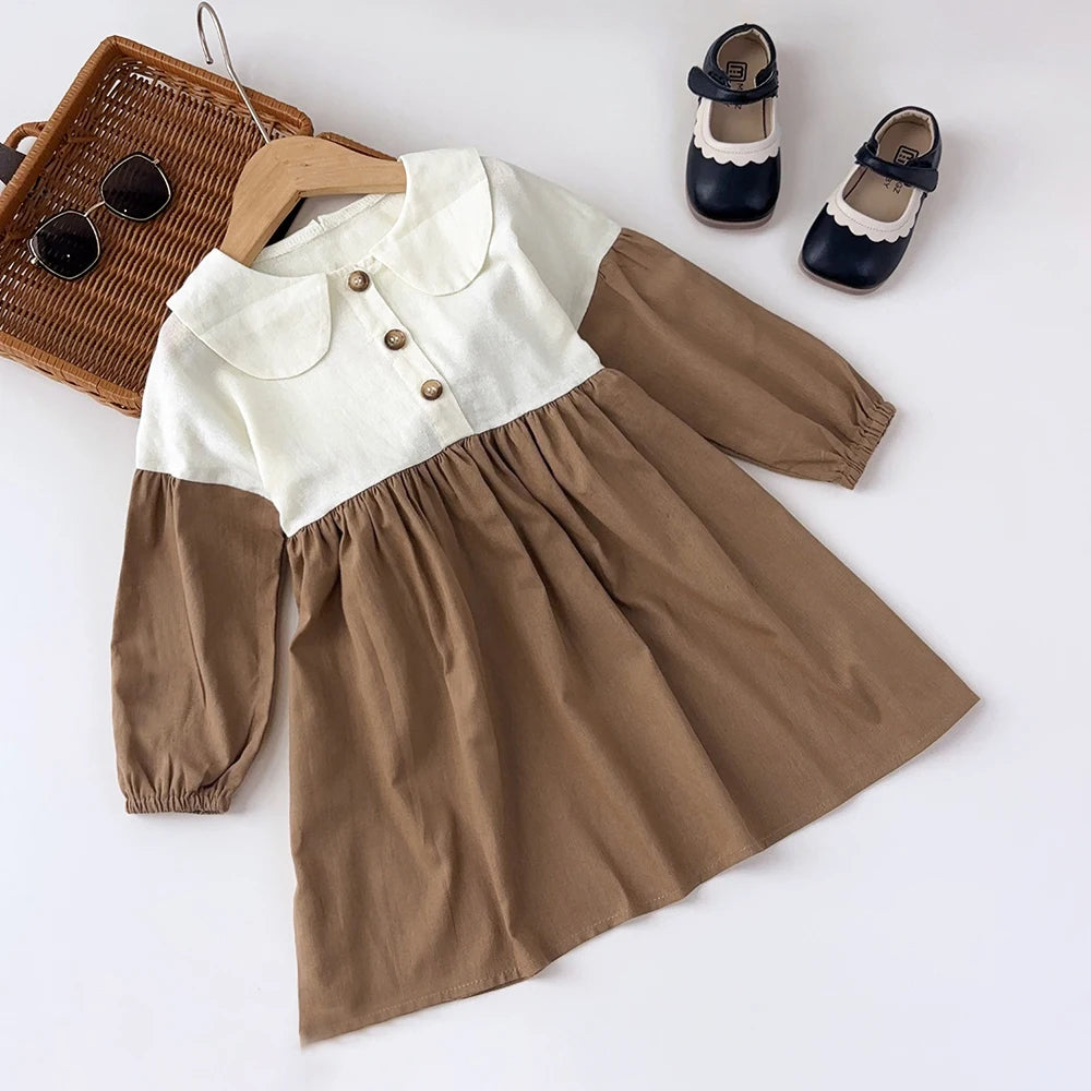 Bear Leader Autumn Girls Dress Spring Kids Princess Dress Casual