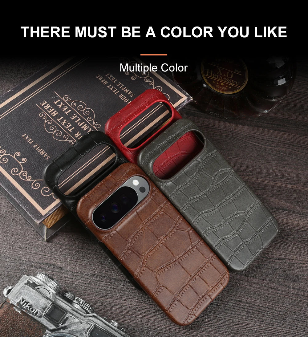 Luxury Leather Magnetic Phone Case For Google Pixel 10 9 Pro XL 9A 8 8A 7 7A 6 Pro 6A For Magsafe Shockproof Matte Cover Coque