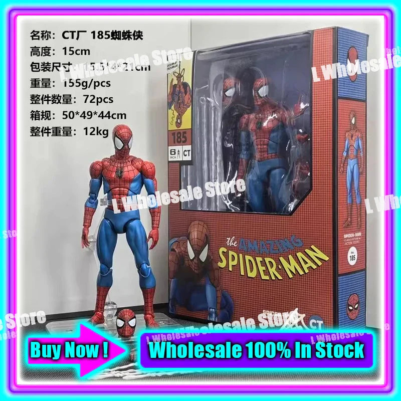 In Stock Ct Toys Blue Batman Spiderman Mess Toys Superior Symbiote Scarlet Spider Daredevil Wolverine Anime Action Figure Toys