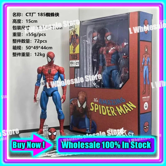 In Stock Ct Toys Blue Batman Spiderman Mess Toys Superior Symbiote Scarlet Spider Daredevil Wolverine Anime Action Figure Toys