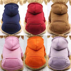 Dog Winter Hooded Sweatshirt for Small and Medium Doggy Pet Coat Puppy Cat Jacket