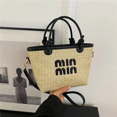 Grass Bag for Women Bohemian Beach Bag Designer