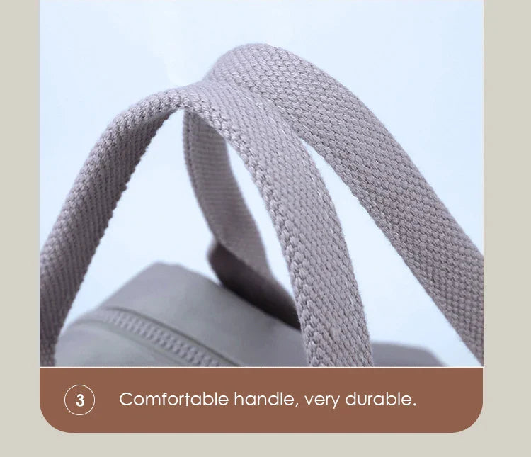 Fashion Woman Backpack Waterproof Nylon Soft Handle Solid Multi-pocket Travel Zipper Feminina School Bags Laptop Backpack