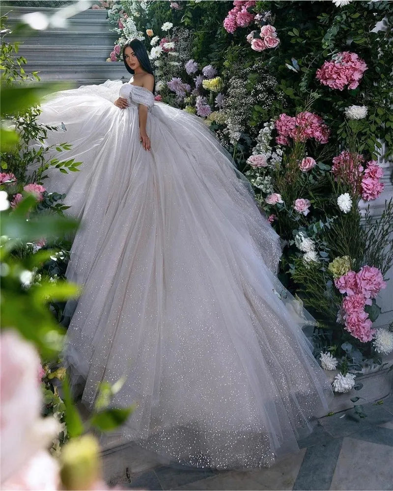 White Bridesmaid Dresses: Wedding Dresses A Line Off The Shoulder Bride Dress