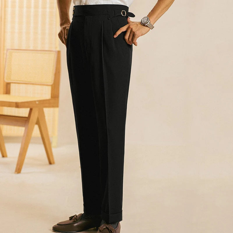 Trousers Pant For Man  Black Apricot Office Trouser Men Business Casual Pant