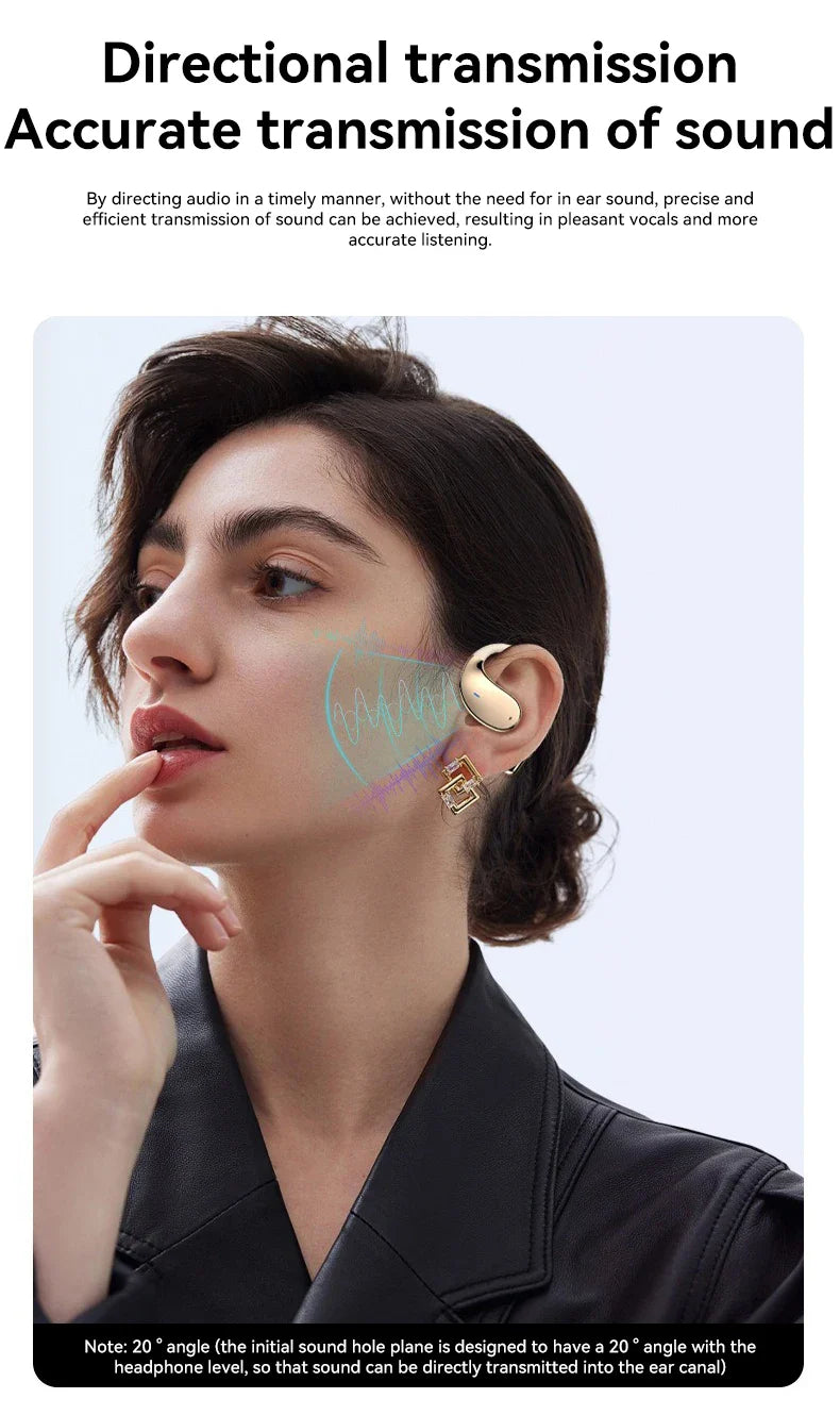 MZYMI Q39 AI Translation Wireless Earphone TWS Ear Hook Sport Running Bluetooth Headset ENC Noise Cancelling Headphone With Mic
