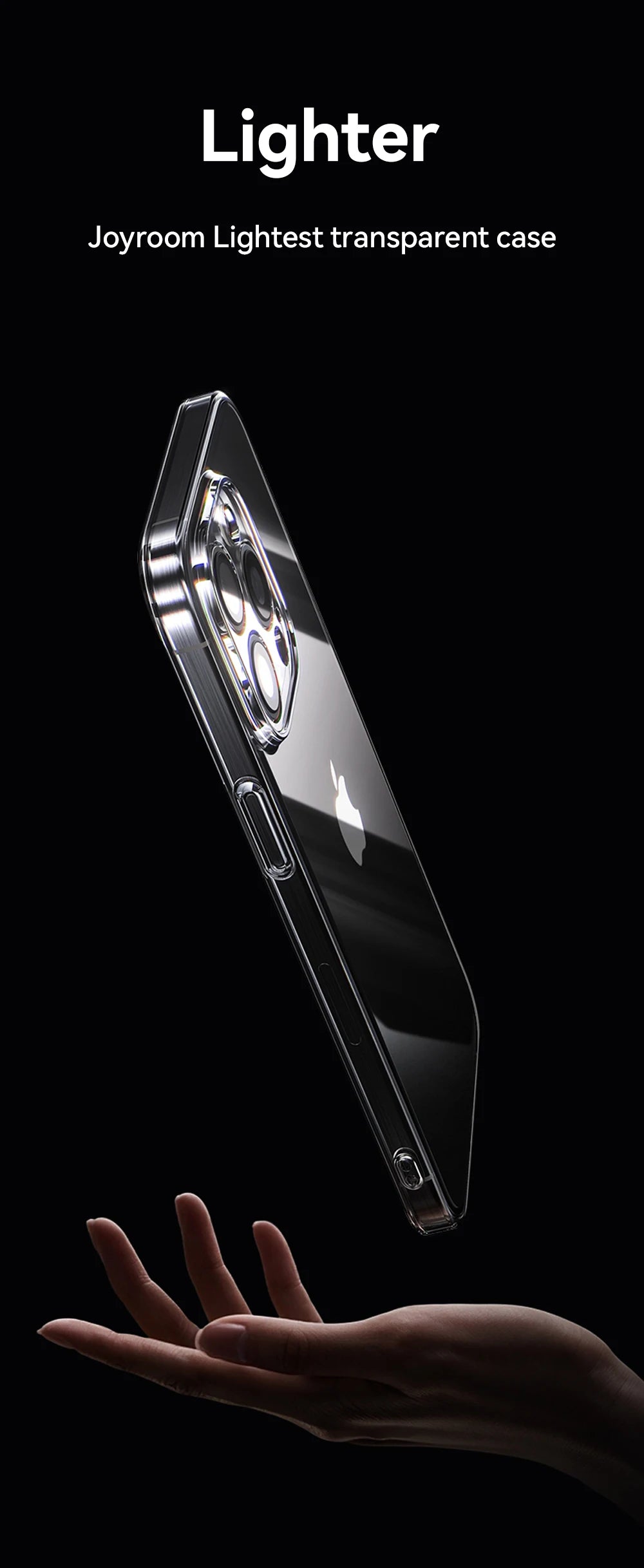 Case For iPhone 16 15 Pro Max Case Crystal Transparent PC Anti-Yellow Lens Protection Cover For iPhone 16 Pro Max Case