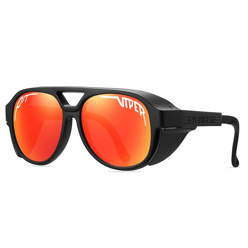 Adult Retro PIT VIPER Sunglasses Men Women Vintage Eyewear Steam Punk Sun Glasses UV400 Eyeglasses Steampunk Goggles With Box
