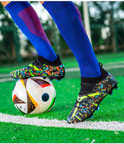Mens Football Field Boots Ultralight Turf Indoor Society Training Soccer Shoes Cleats