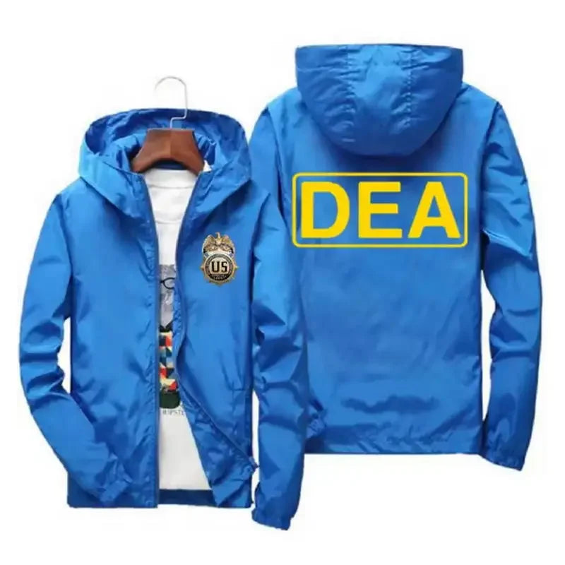 2026 Spring Men's Fashion Casual Windproof and Waterproof Outdoor Mountaineering Sport Hooded Zip-Up Jacket Top