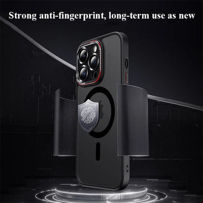 Matte Bumper Magnetic Clear Case For iPhone 15 14 13 12 Pro Max Plus Magsafe Wireless Charge Full Lens Protection Cover