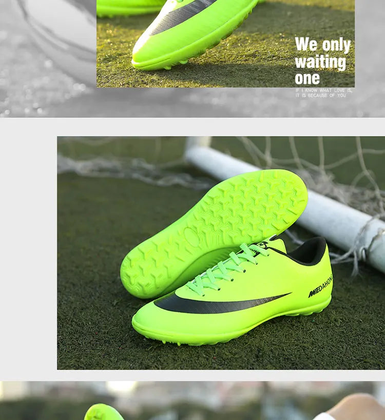 Men Soccer Shoes Cleats Society Children Boys Kids Autumn Casual Studded Boots