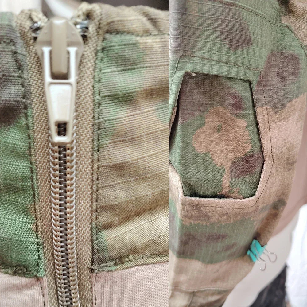 Camo Tactical Uniform Airsoft Ripstop Suit Multi Pocket Suits Hunting Pants Men Trainning Shirts Airsoft Paintball Clothes Sets