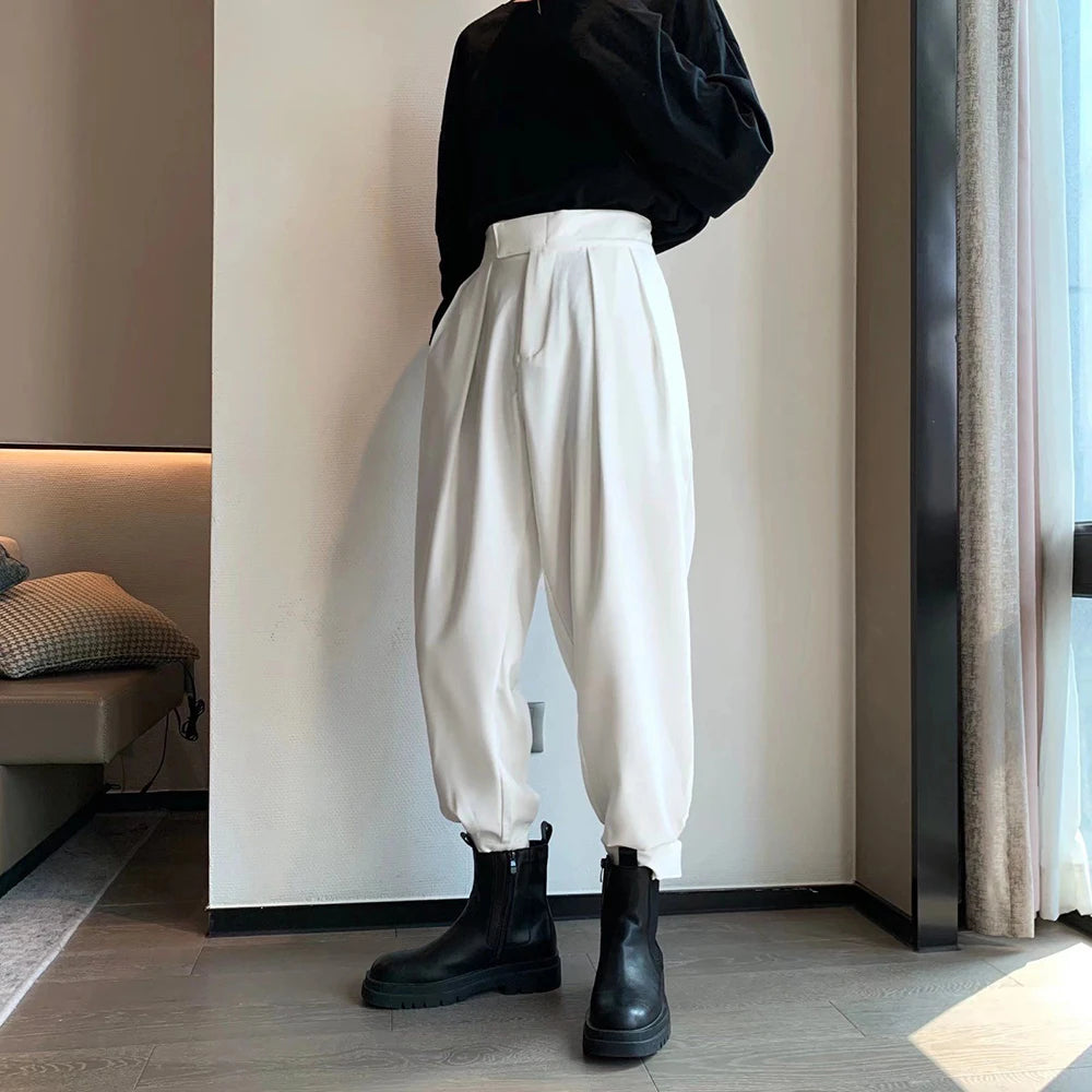 Men Pants Streetwear Joggers Casual Harem Trousers Harajuku Korean Tapered Male