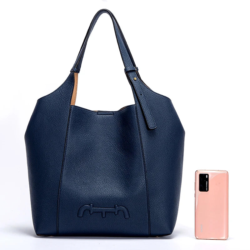 Retro Fashion Women's Solid Color Shoulder Bag PU Material Versatile Commuter