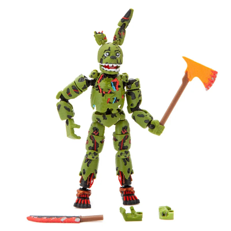 3d Brushed Fnaf Ready Stock Freddy Fazbear’S Pizza Springtrap Toy Action Figure Model Collection Holiday Toy Gift