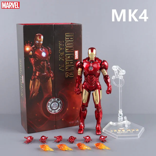 ZD Toys Iron Man Action Figure Iron Patriot MK1-7 MK17 MK33 MK85 MK30 War Machine Legends Avengers Tony Stark Collect Toy Gift