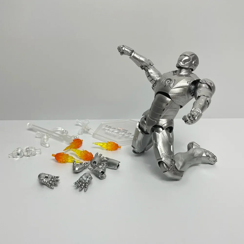 ZD Toys Iron Man Series Joint Movable MK1 MK2 MK3 MK4 MK5 MK6 MK7 MK42 MK43 MK50 Movie Action Figure 7 Inches Mark Dolls