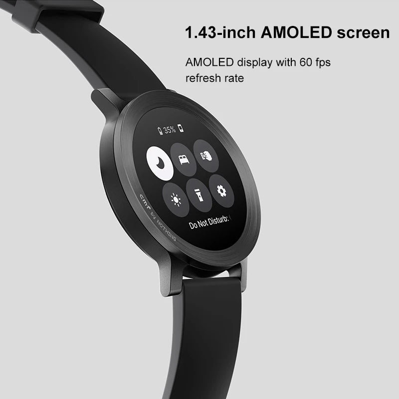 Global Version Nothing CMF Watch 3 Pro 1.43"AMOLED Dual-Band GPS Bluetooth Call Blood Oxygen Monitor 131 Sports modes smartwatch