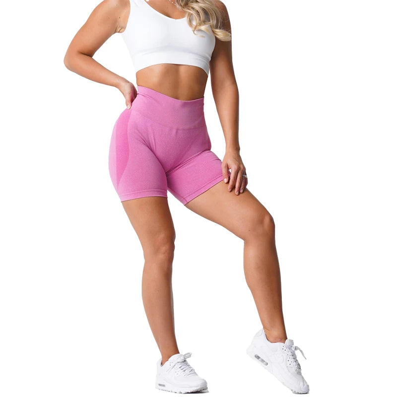 Seamless Shorts for Women Push Up Booty Workout Shorts Fitness Sports Short