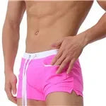 Desmiit Mens Swimming Shorts Swimwear Swim Trunks Box Quick Dry Surf Boardshort Beach Board Short Shorts Men's Bathing Suit
