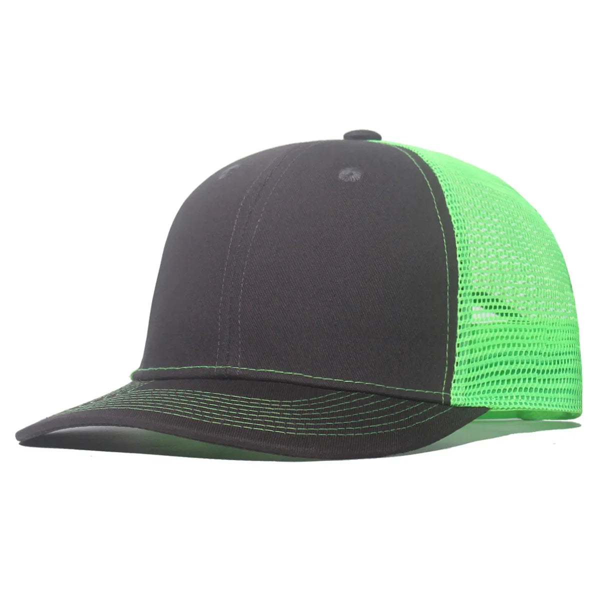 New Fashion Slight Curved Brim Baseball Cap For Men Women Summer Breakable Net Blank Truck Caps Sun Hat