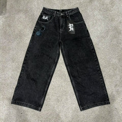 Y2K Jeans: Hip Hop Baggy Jeans | Wide Leg Trousers