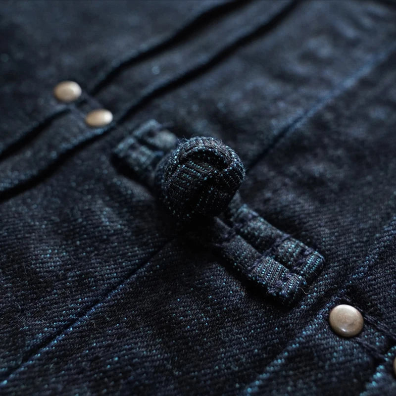 Mans Jacket Indigo Selvedge Denim Jacket Jean Jacket Men Vintage Chinese