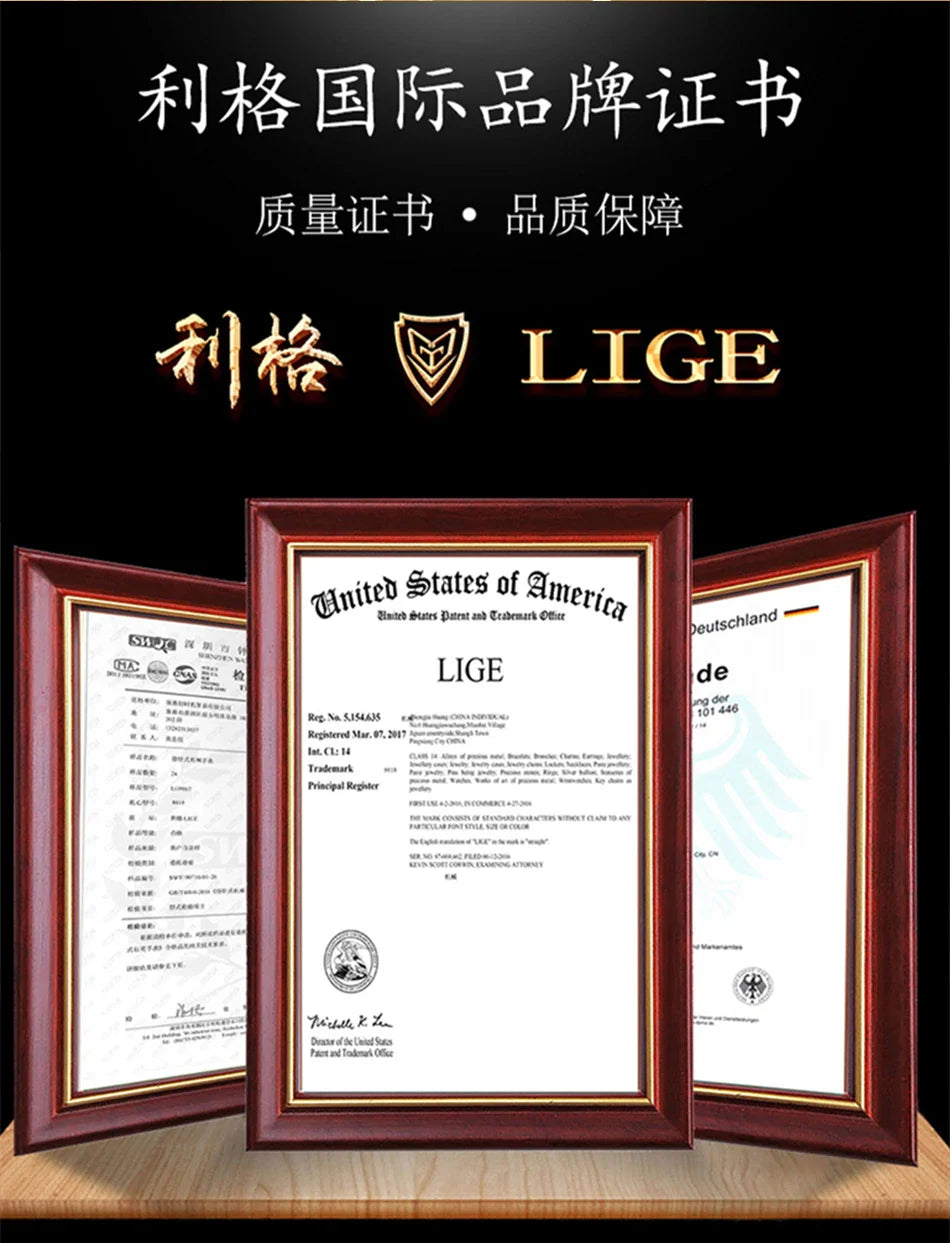 LIGE 2025 New Gold Women's Watch Luxury Quartz Watch Stainless Steel Bracelet Retro Fashion 30M Waterproof Watch for Women reloj