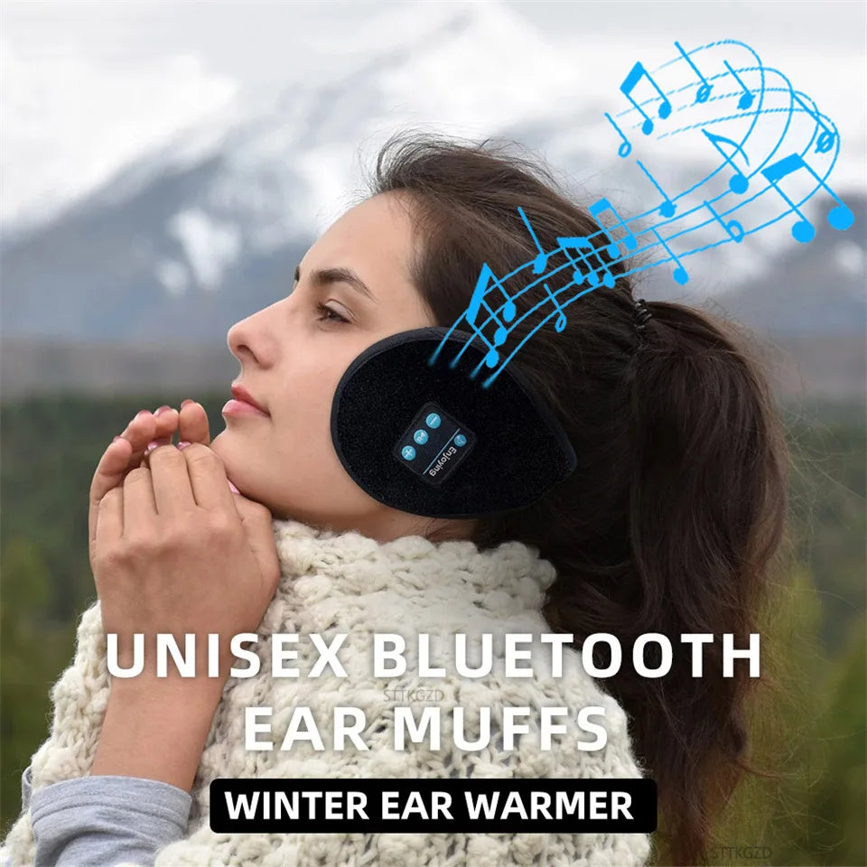 Wireless Ear muffs Bluetooth Headphones Earmuffs Winter Earplug Casual Cap Sports riding warmer Earmuff men women music Earphone