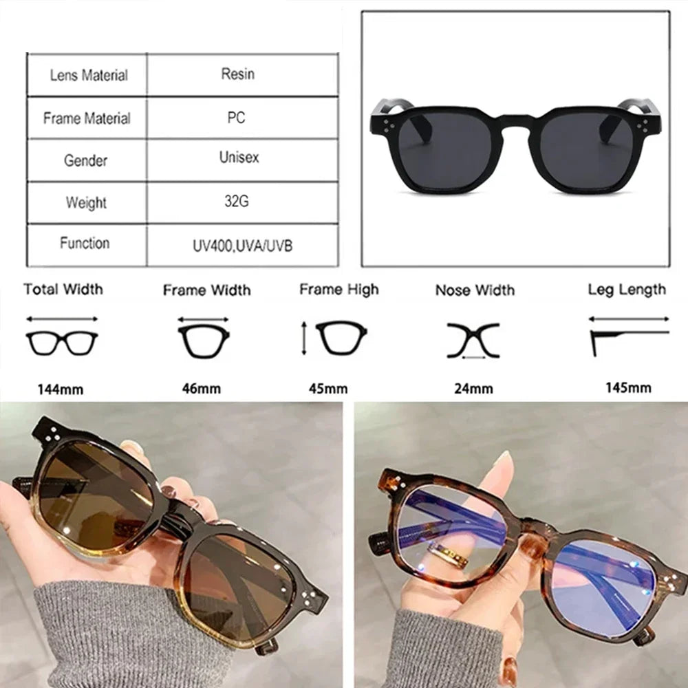Sunglasses Women Men Luxury Leopard Sun Glasses Anti Blue Light