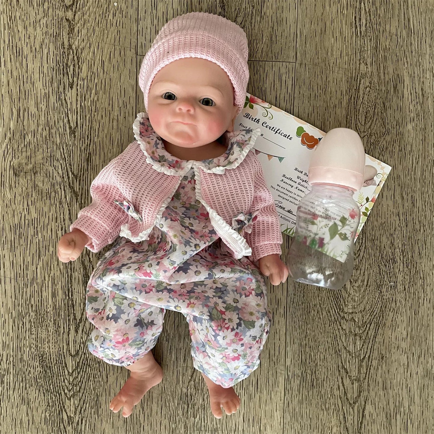 33cm Washable Coco Solid Silicone Bebe Reborn Girl Soft Touch Feeling Handmade Painted Skin Lifelike Newborn Baby Dolls