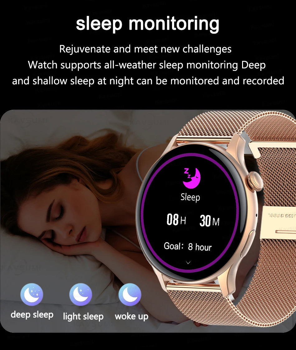 2026New Smart Watch Women Custom Dial NFC GPS trajectory clock Heart Rate bloodpressure BT Call Smartwatch For Android iOS mini