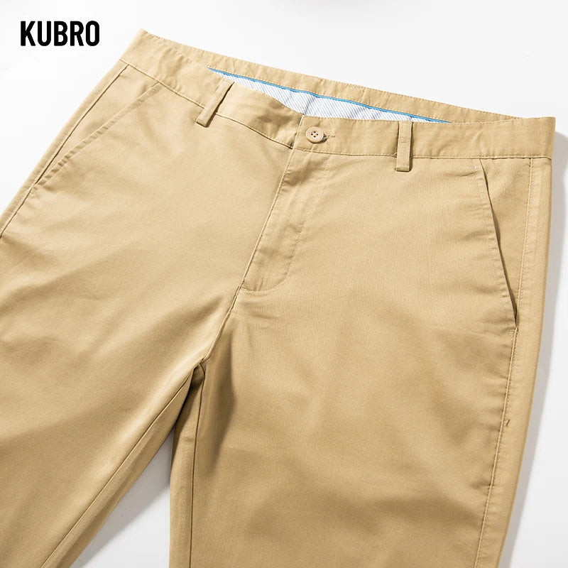 Men's Spring Autumn Fashion Business Casual Long Pants Suit Pants Male Elastic