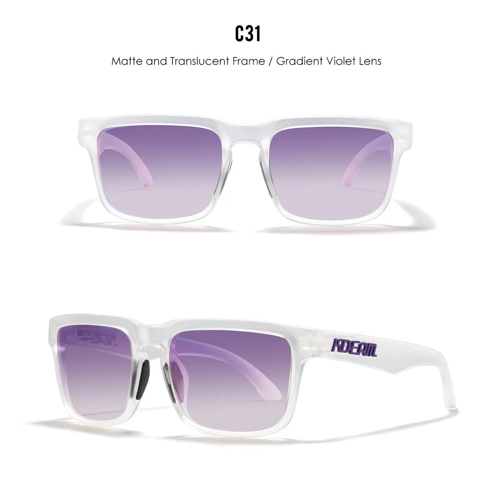 Sunglasses for Men Transparent Gray Frame Fashion Unisex Outdoor
