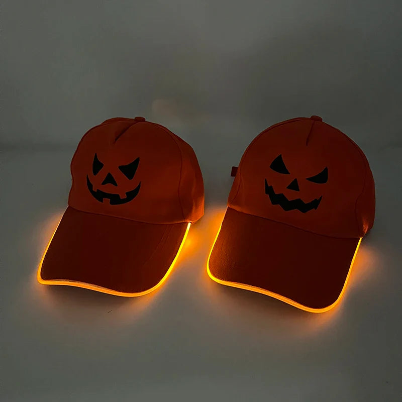 Hot LED Light Up Baseball Cap Neon Colorful Glowing Adjustable Sun Hats For Women Men Night Running Caps Travel Supplies
