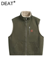 Carhartt Men's Washed Duck Sherpa Lined Mock Neck Vest