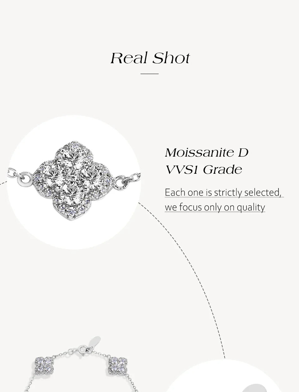 ATTAGEMS Full Moissanite Luxury Bracelet D VVS1 For Women Real S925 Sterling Silver Gold Plated Lucky Engagement Wedding Jewelry